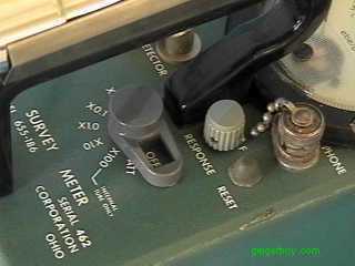 Closeup of controls on Picker.